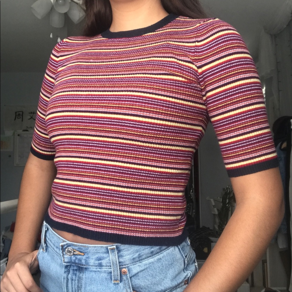 half sleeve knit top